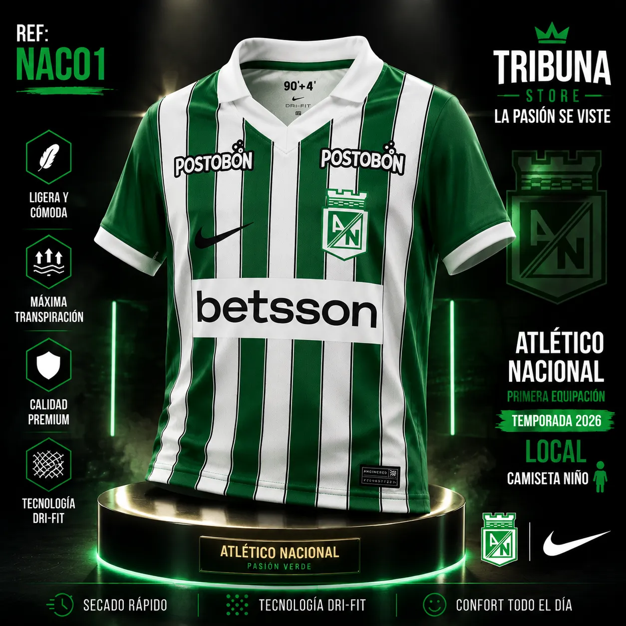 Camiseta Nacional Local 2026
