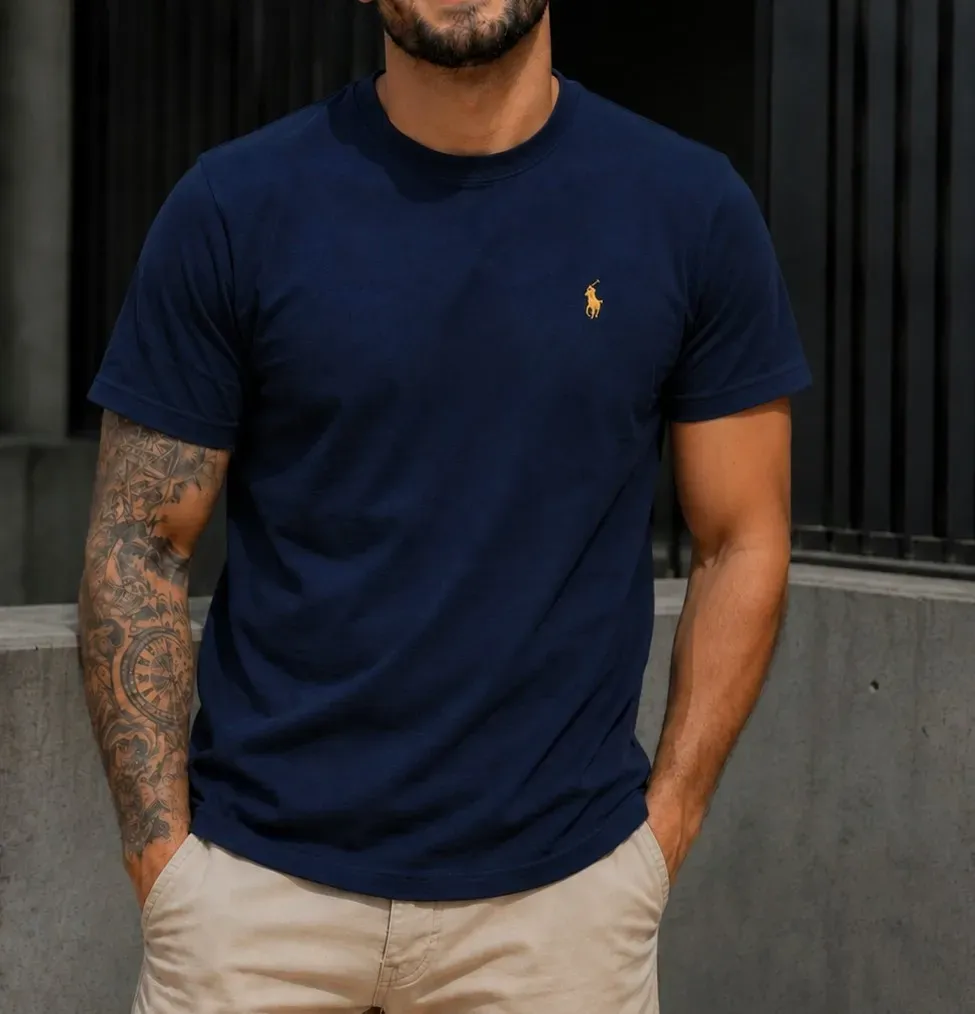 CAMISETA AZUL OSCURO CABALLERO