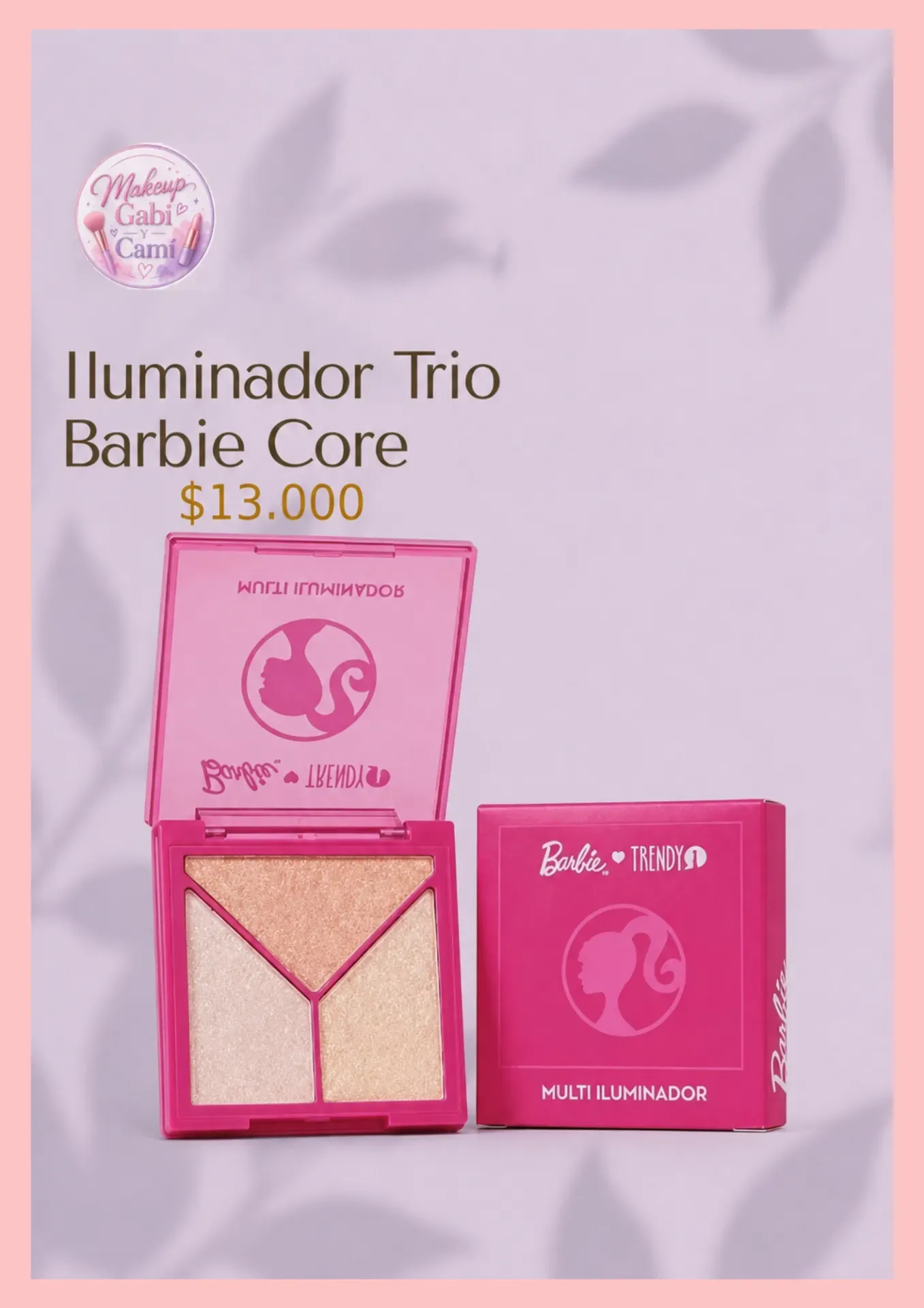 Iluminador Trio Barbie Core