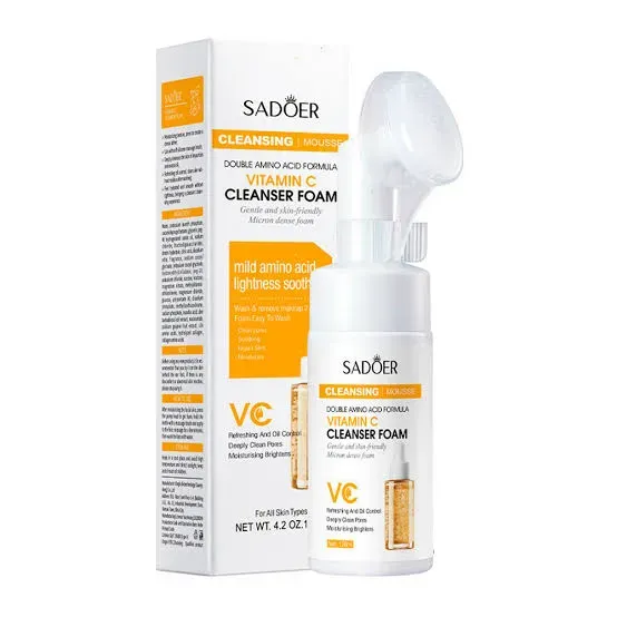 Espuma Limpiadora Facial con Cepillo de Vitamina C