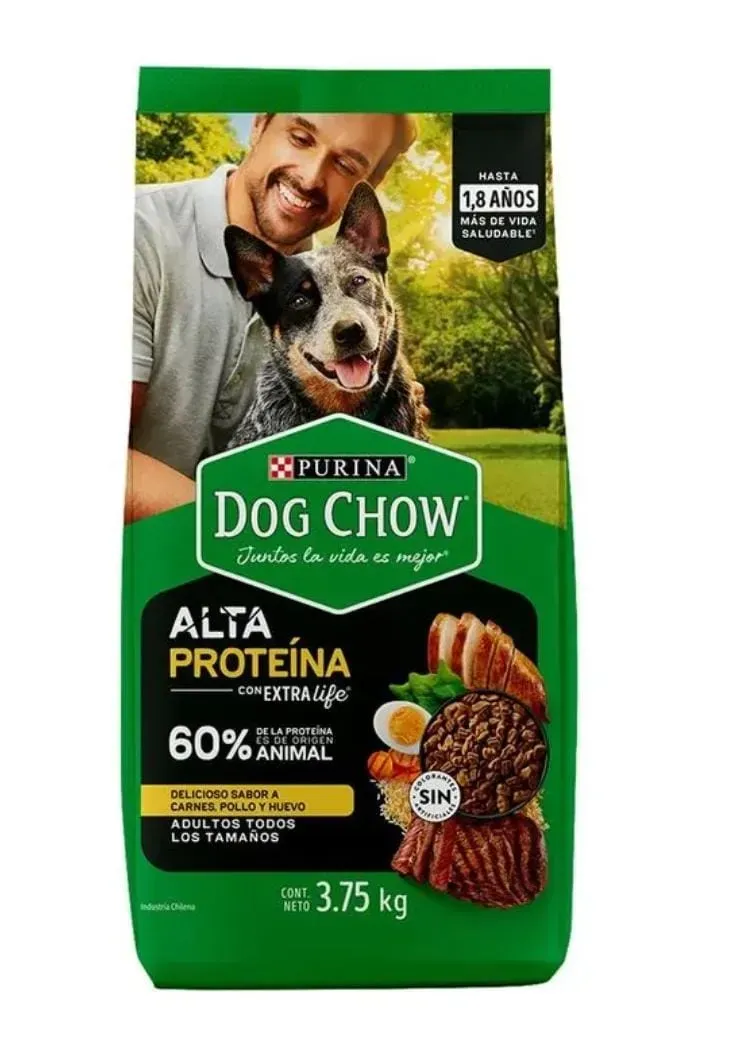alimento purina dog chow alta proteìna