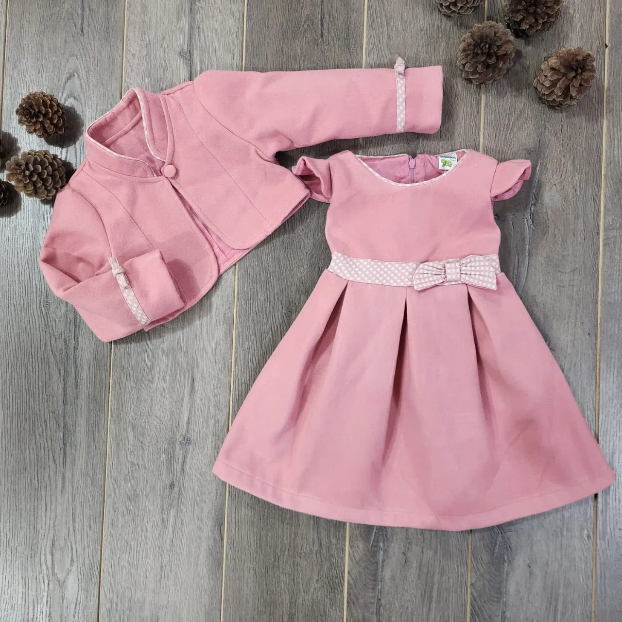 Set vestido y torerita color rosa 💕