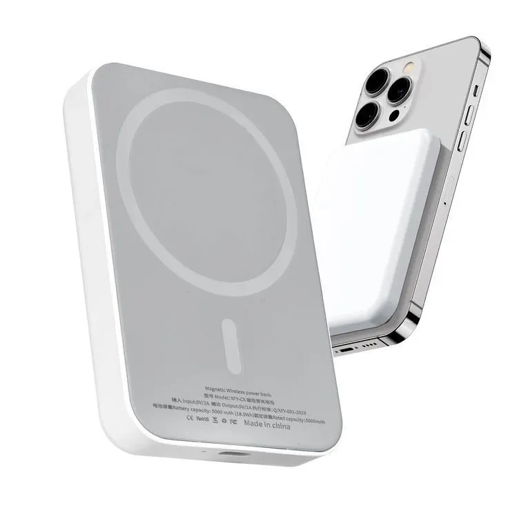 Power Bank Magnético MagSafe 5000 mAh - Carga Inalámbrica