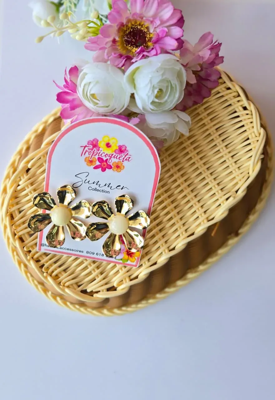 Aretes Rodinados Flor