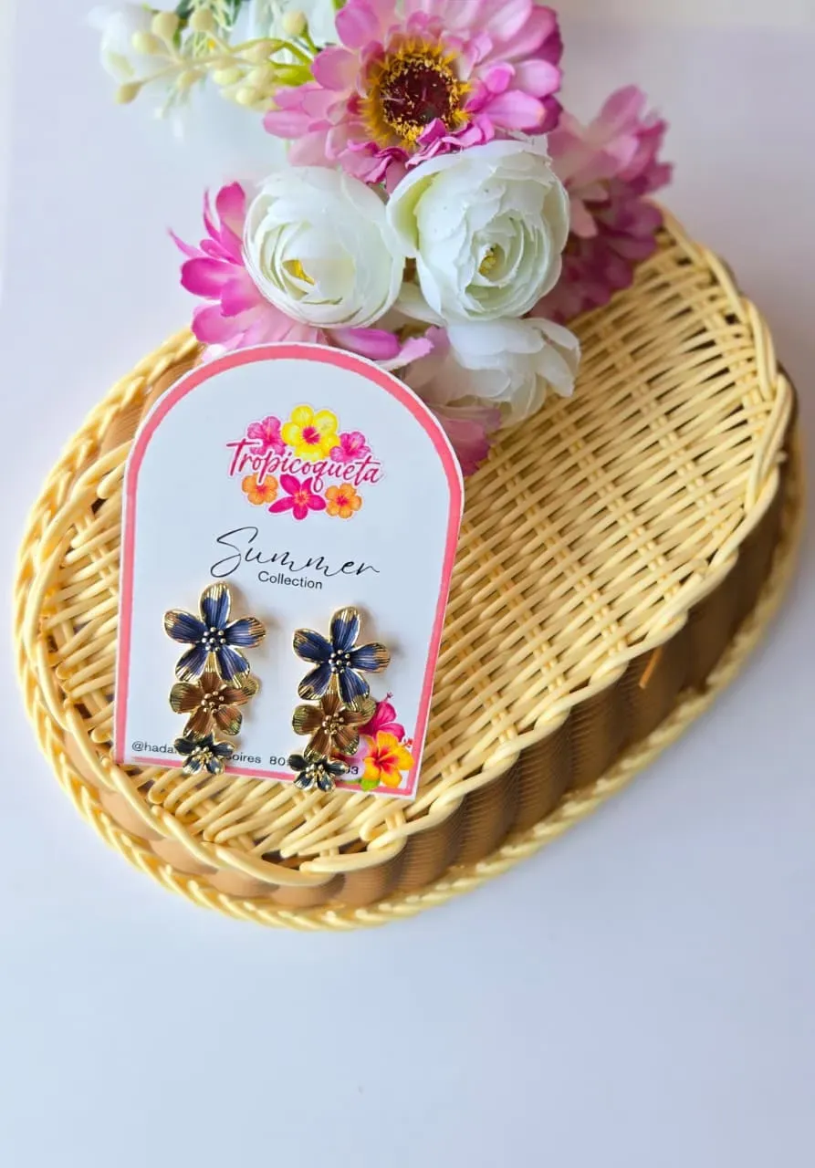 Aretes Rodinados Flores