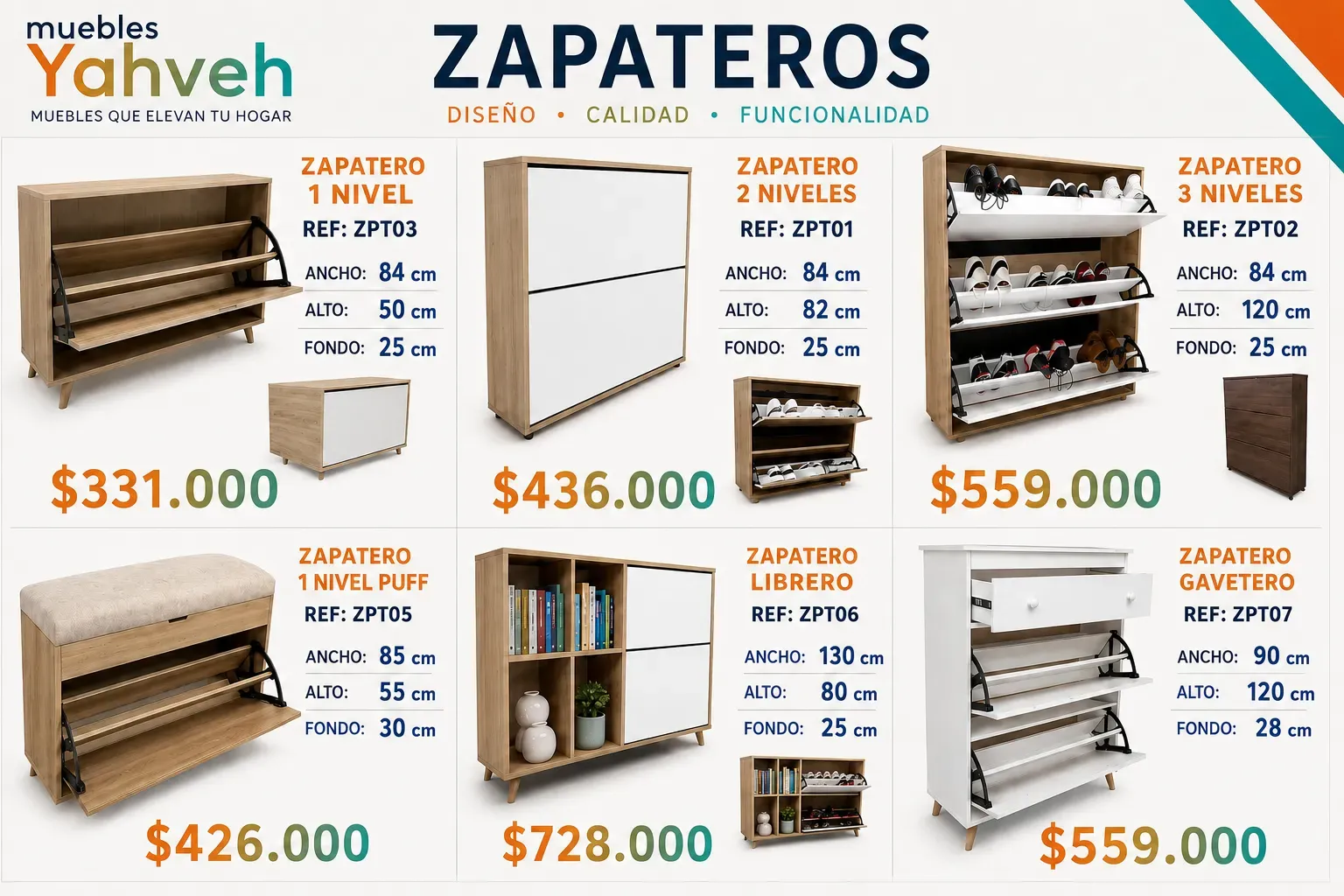 Organizadores de zapatos