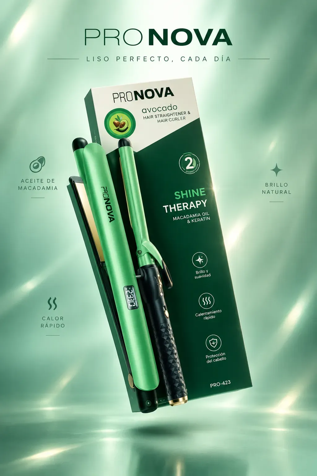 Combo Aguacate 2503 (Rizador + Plancha)