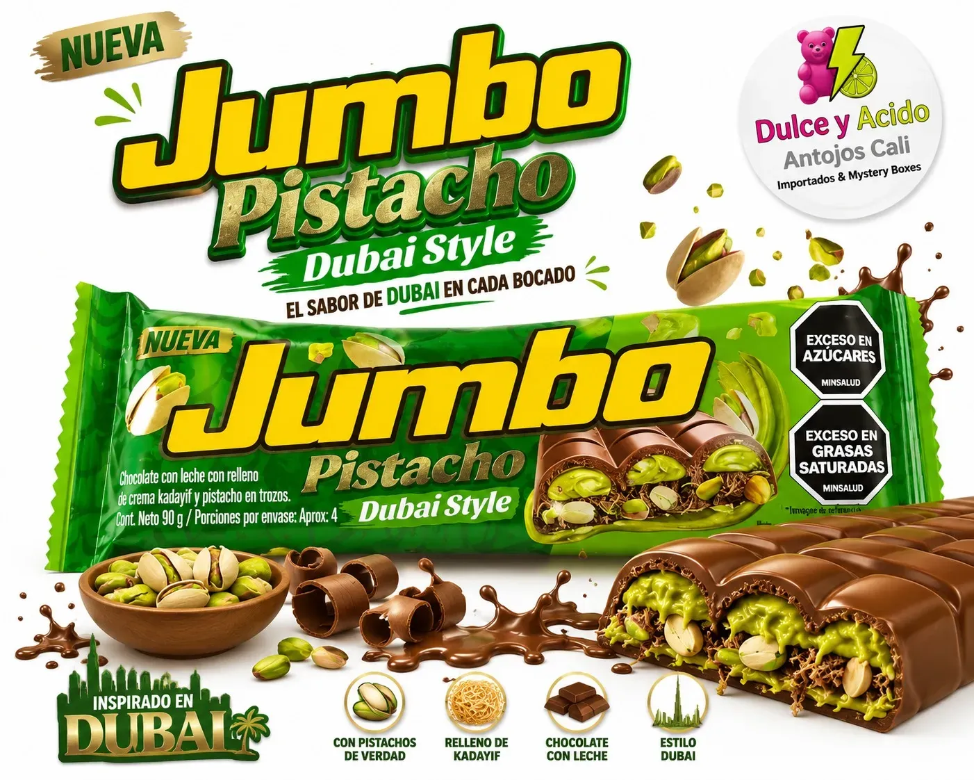 Jumbo pistacho
