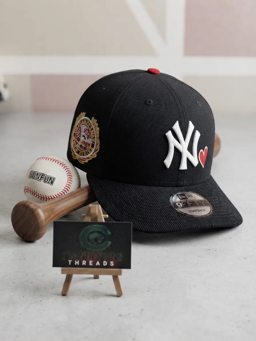 Gorra New York Yankees (Black Heart Edition - Snapback) – Clandestino Threads