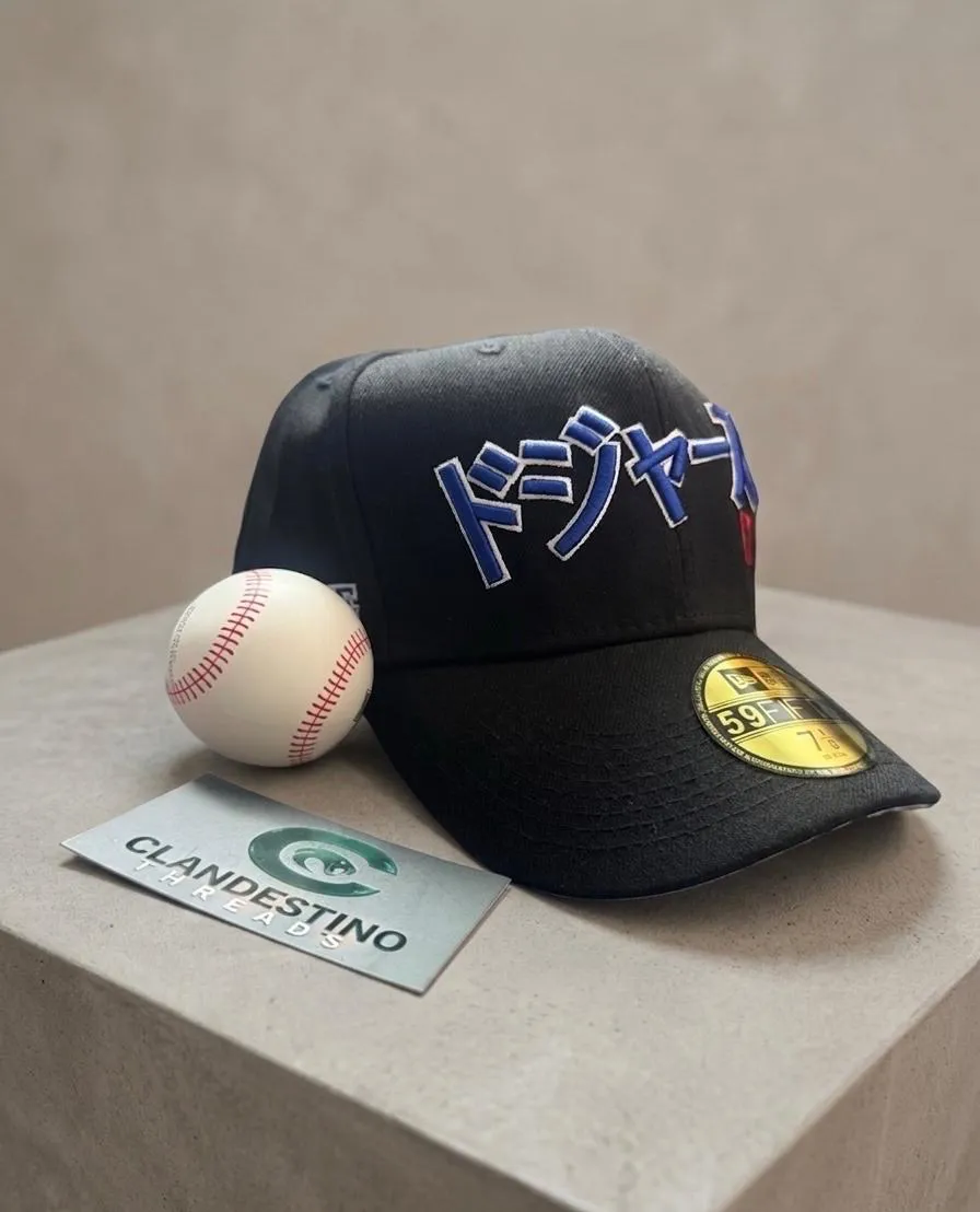 Gorra Cerrada New Era 59FIFTY - Edición Especial Los Angeles Dodgers (Katakana Azul)