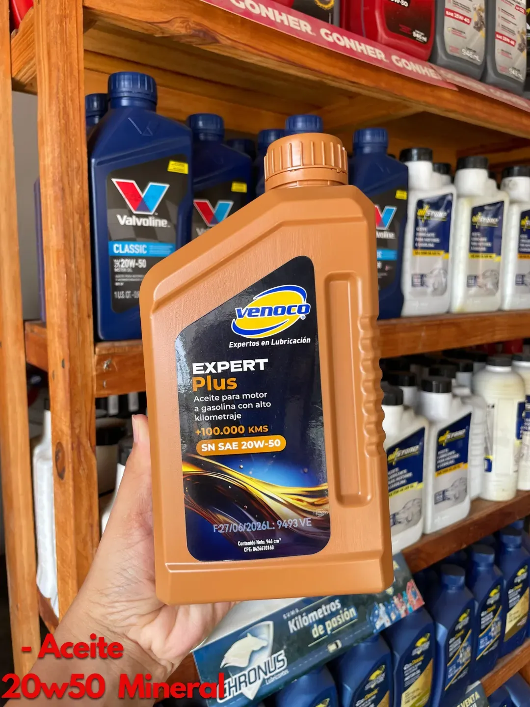 Aceite veneco 20w50 mineral