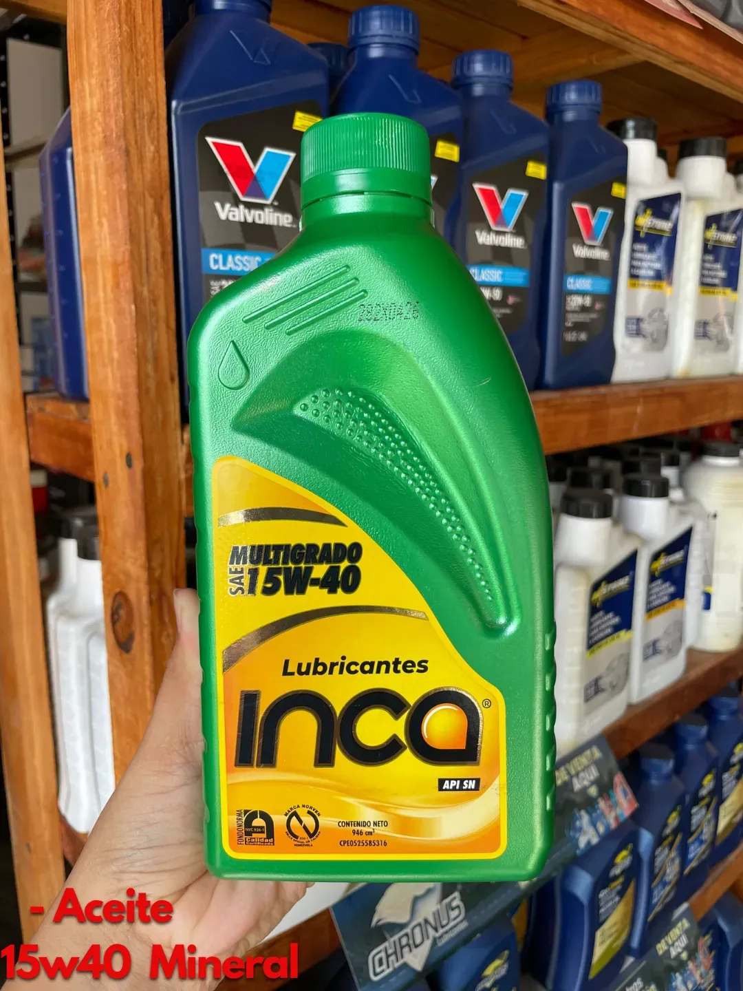 Aceite inca 15w40 Mineral