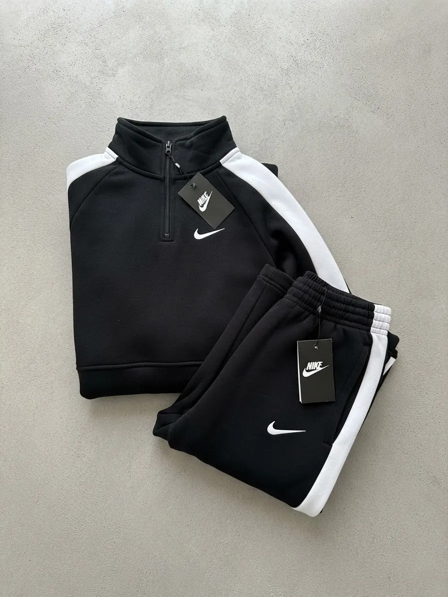 Conjunto Urbano Half-Zip & Jogger Bicolor