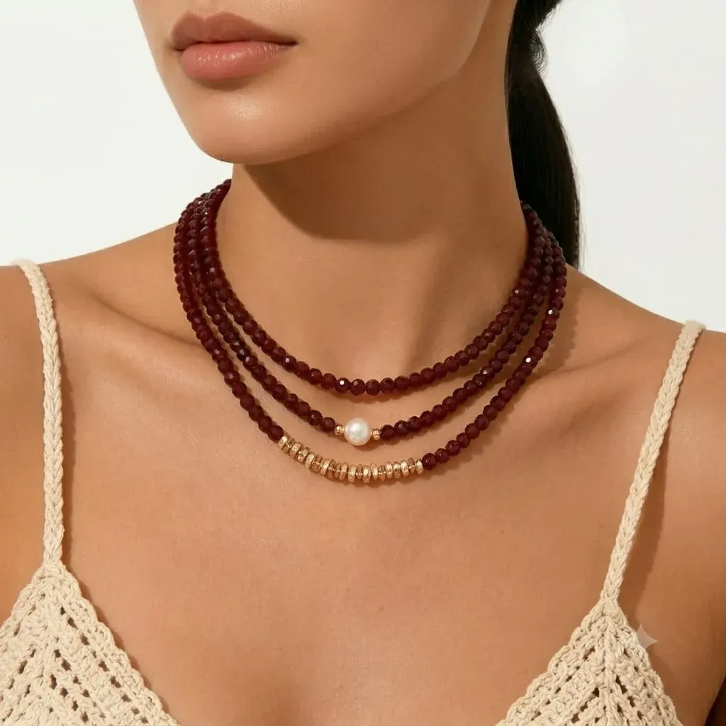 94-Collares rubí