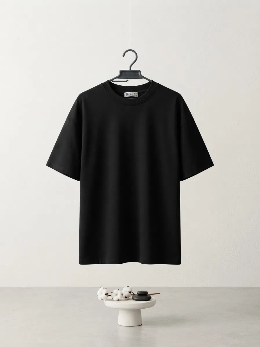Camiseta Oversize Minimal Black