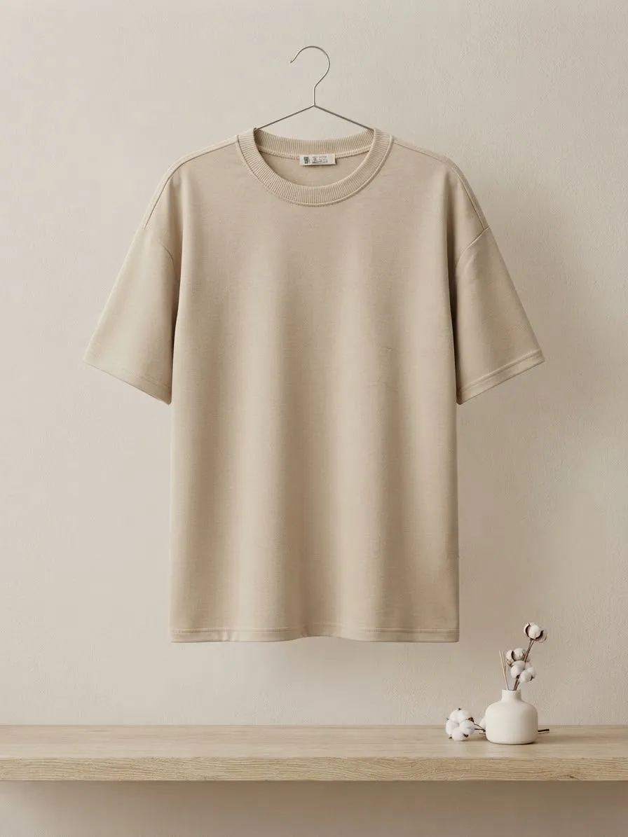 Camiseta Oversize Minimal Sand (220g)