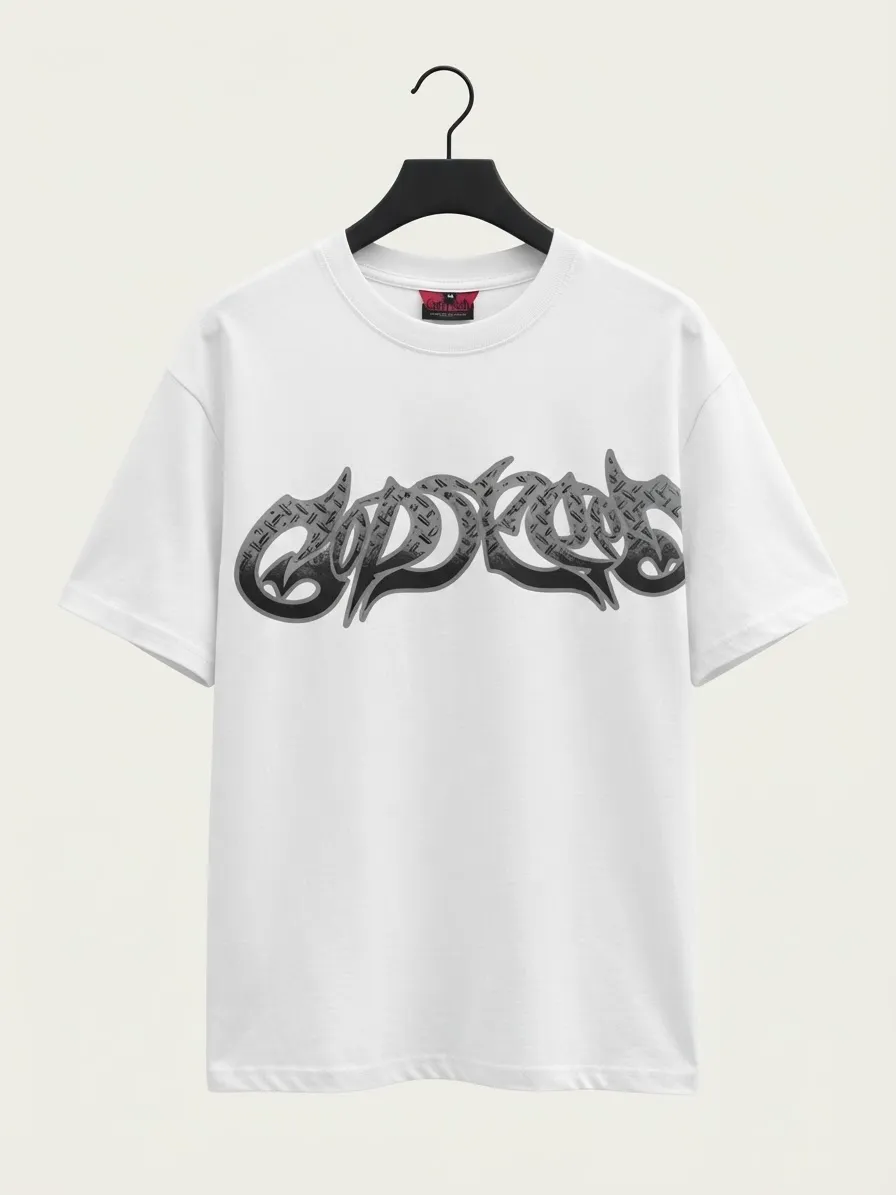 Camiseta Oversize "Out of Many One" - Blanca