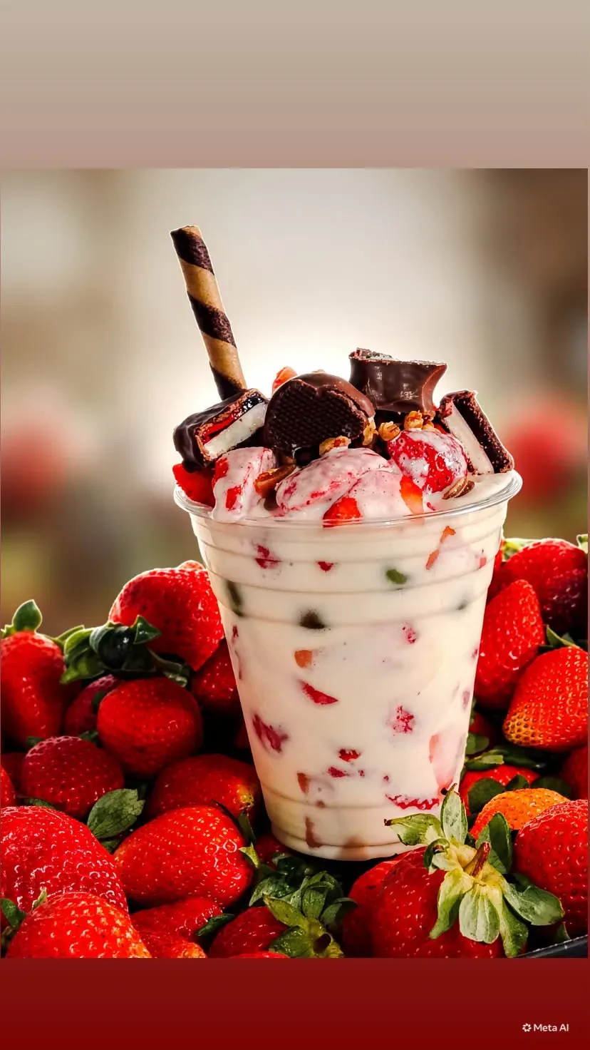 Fresas con crema