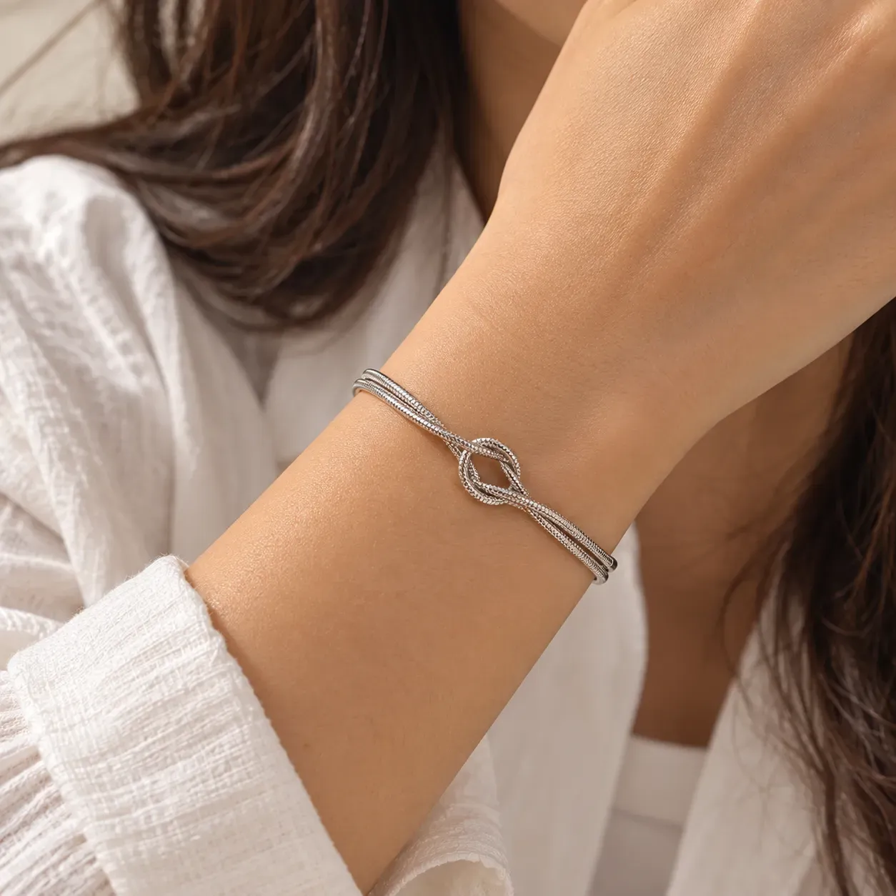 26-Pulsera infinito silver