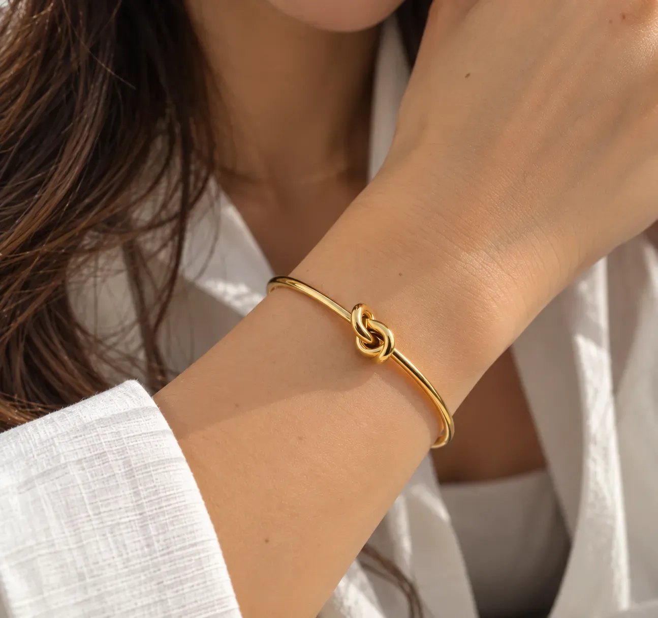 28-Pulsera nudo gold
