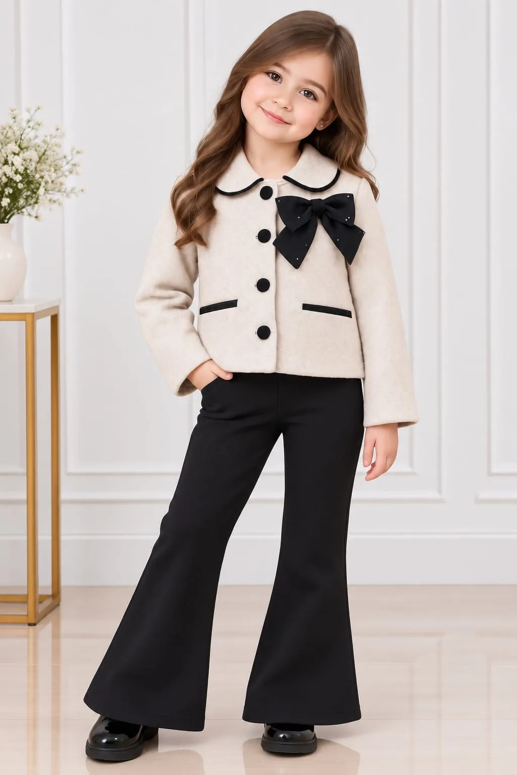 Conjunto elegante con moño 🩷