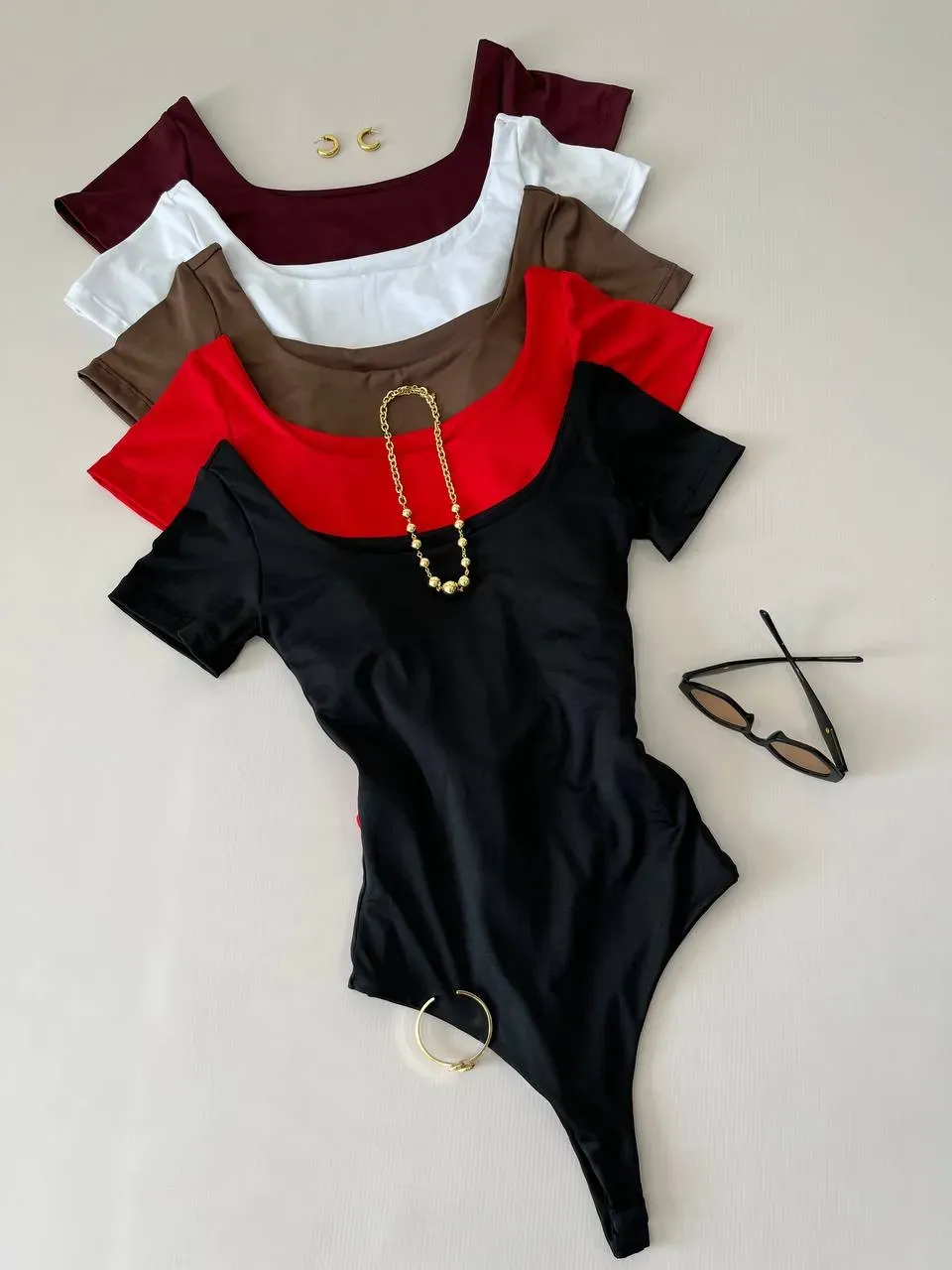Body manga corta