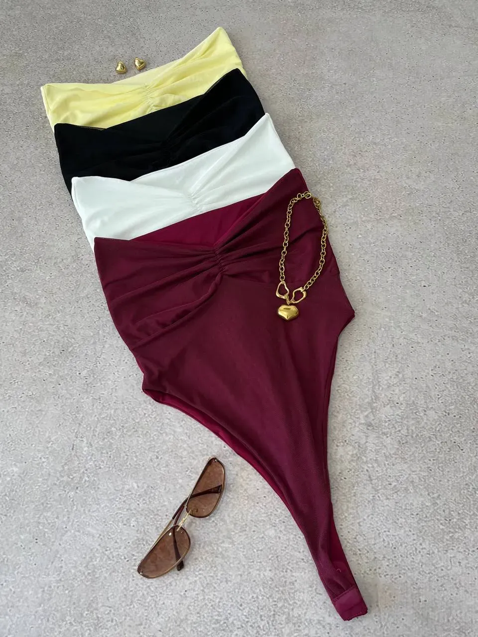Body malla strapless costillero