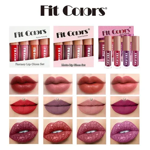 LABIAL LIQUIDO FIT COLORS SET*4