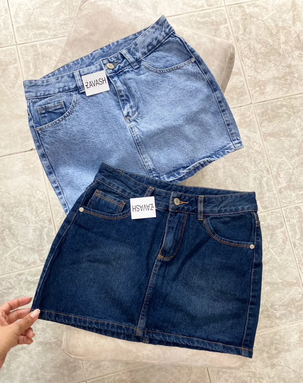 FALDA CORTA DENIM