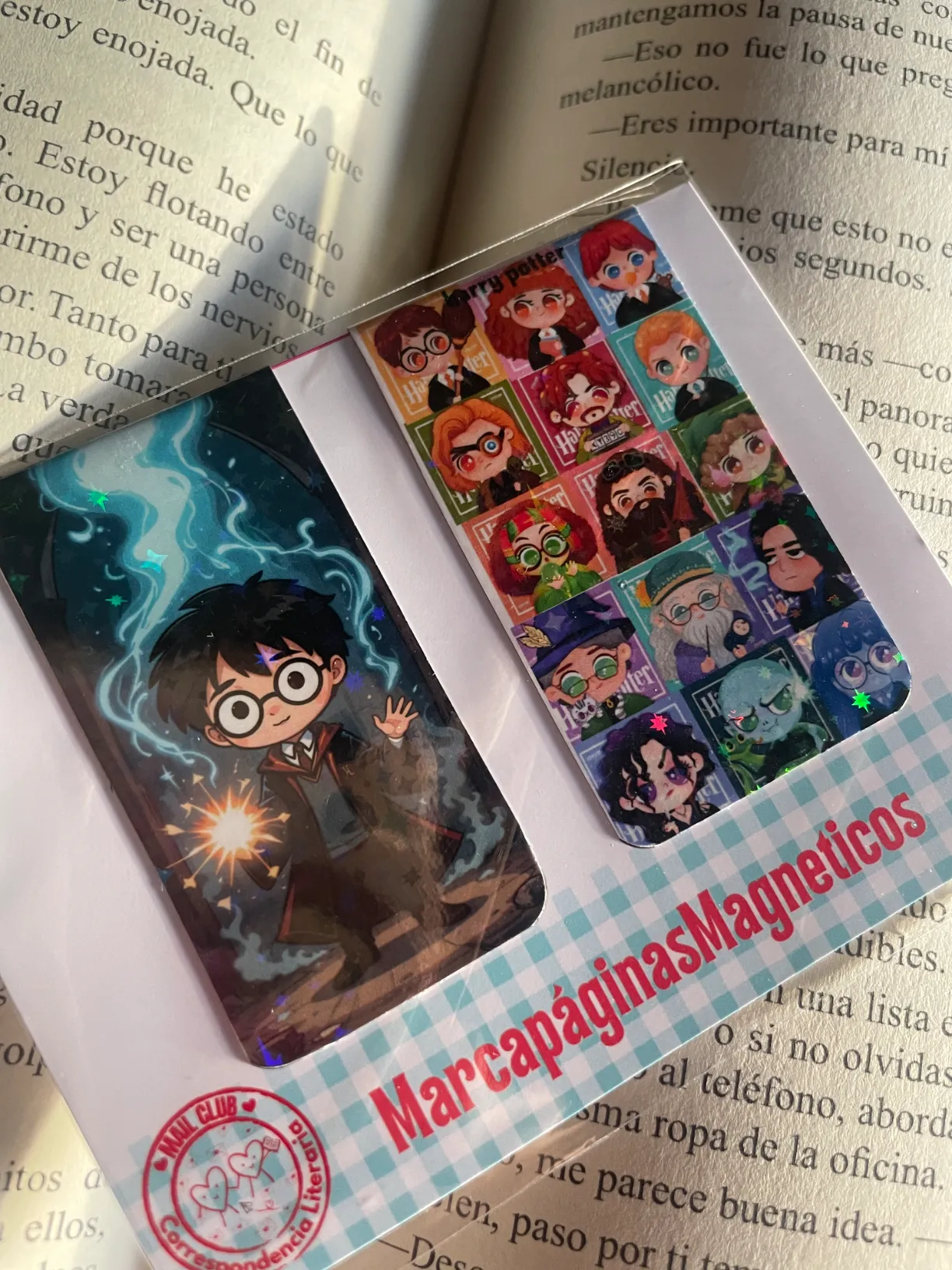 Dúo de marca páginas magnético Harry Potter estilo 3