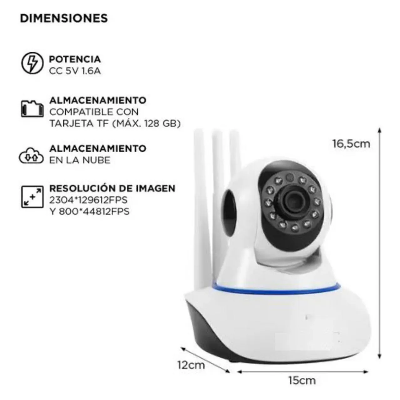 Cámara 3 antenas