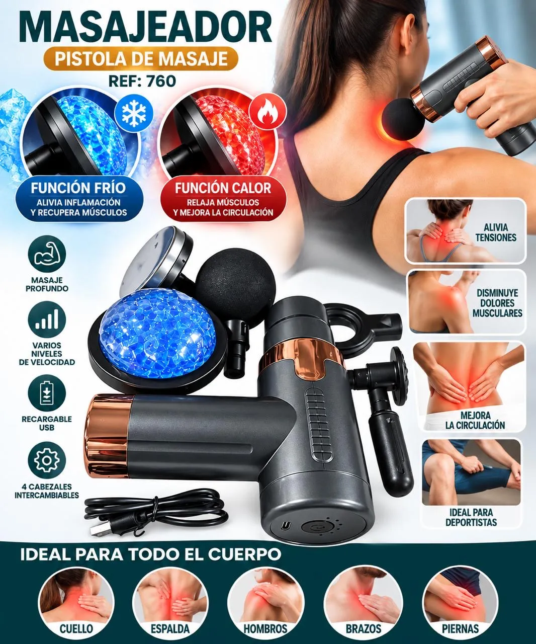 Masajeador frío calor