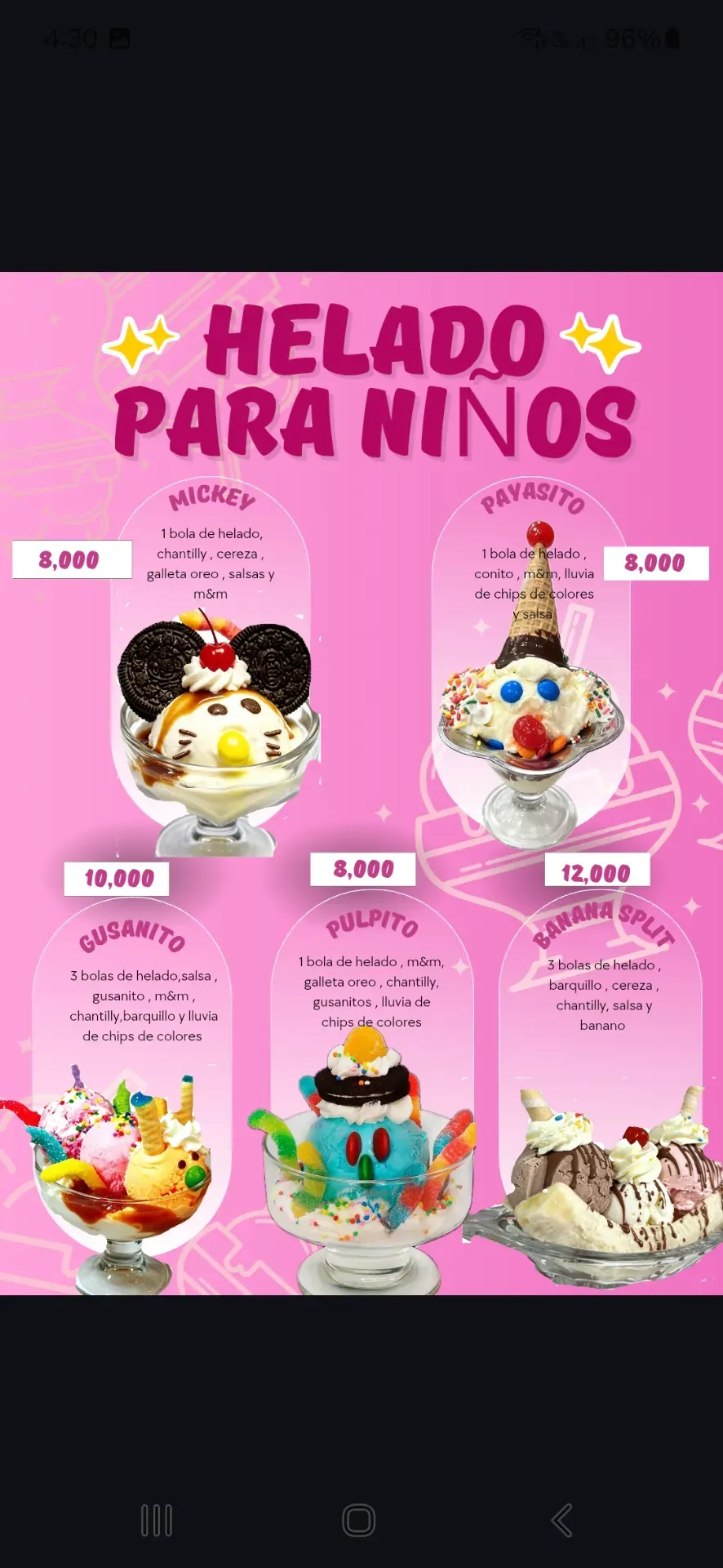 Heladitos para tus pequeños