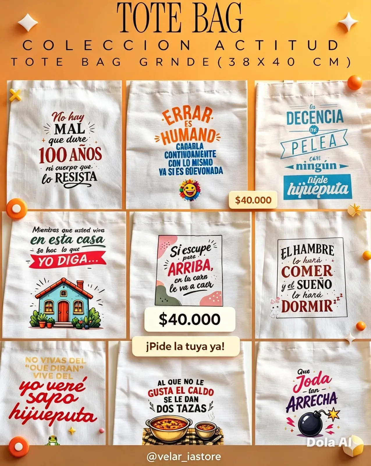 TOTE BAG COLECCIÓN ACTITUD