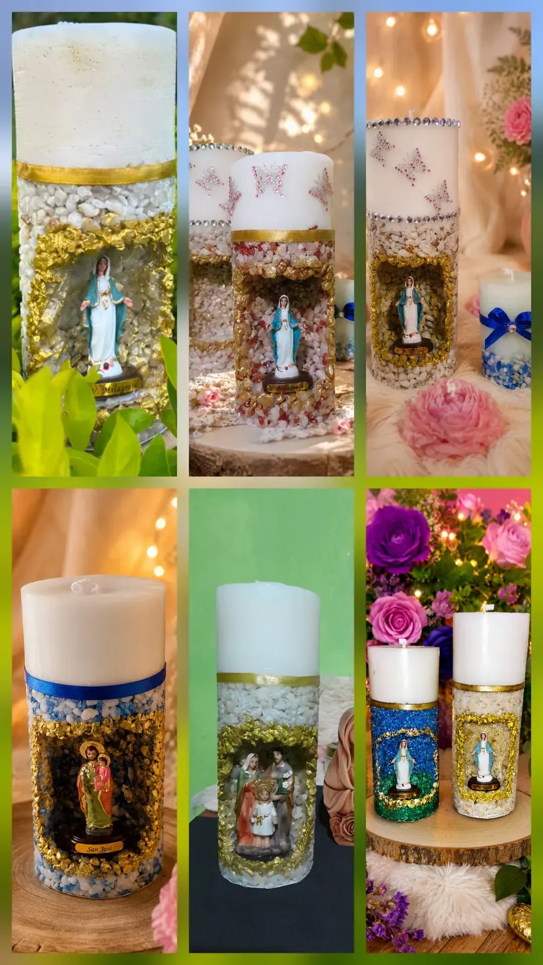 Velas con gruta