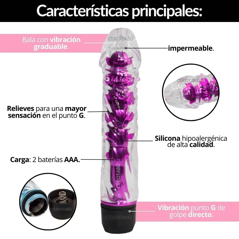 Bala vibrador con funda lisa