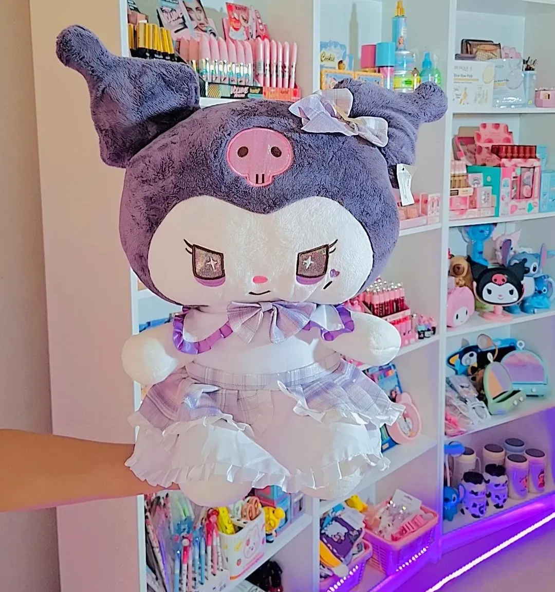 Peluche kuromi vestido grande