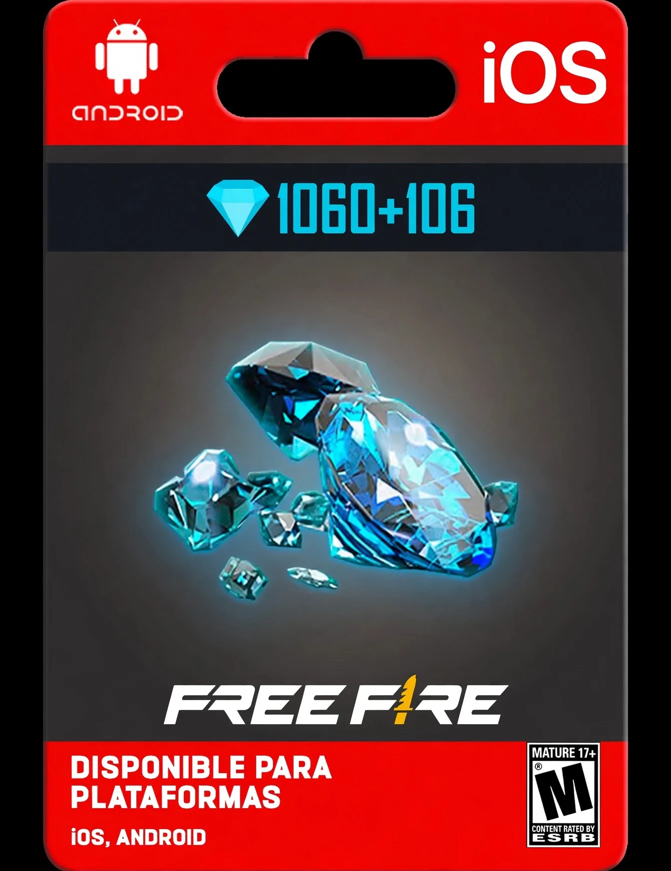 1060 Diamantes Free Fire