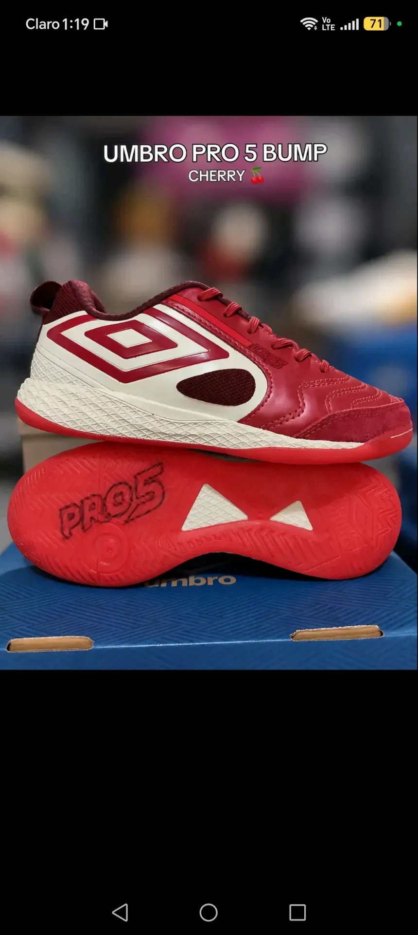 Zapatos umbro rojos