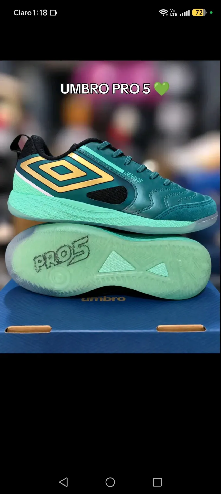 Zapatos umbro verdes