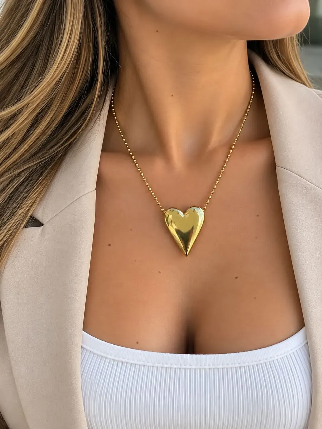 cadena de corazon