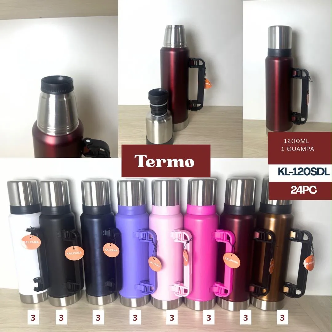 Termo metálico + 1 guampa