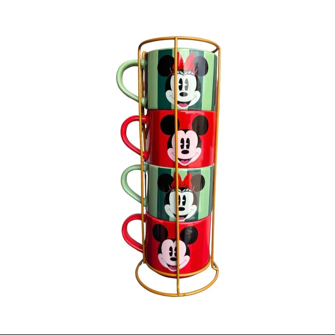 Set 4 tazas disney navideño