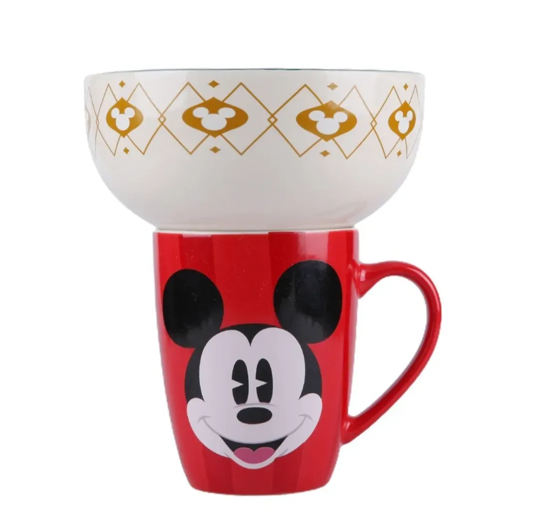 Taza + bowl venit Mickey Disney Navidad