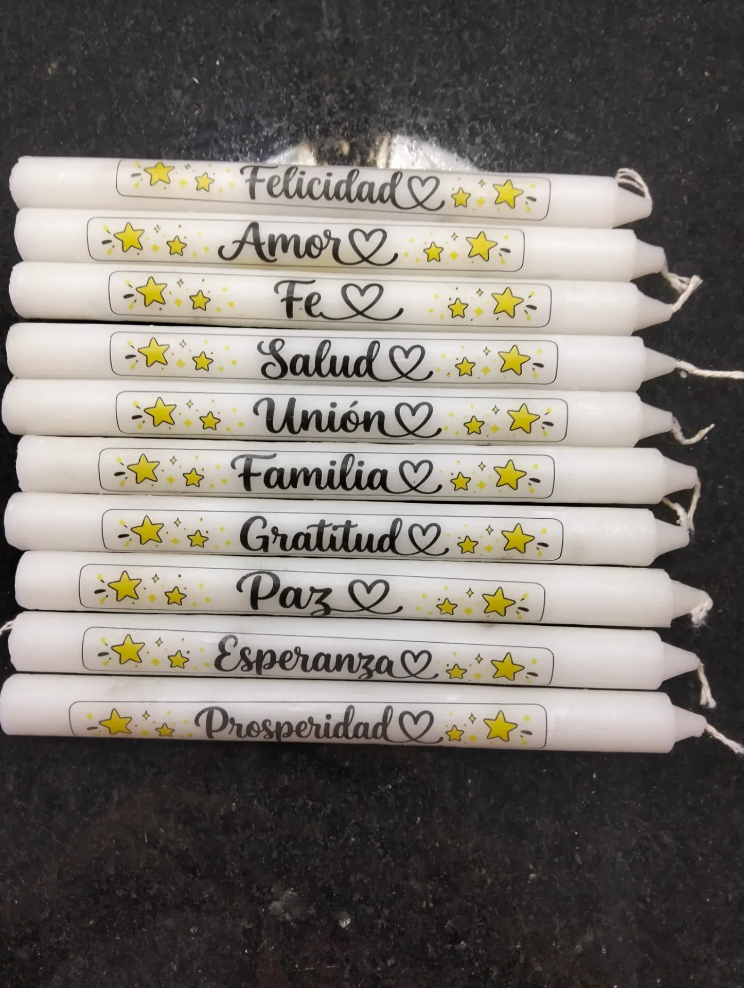 Velitas personalizadas fe