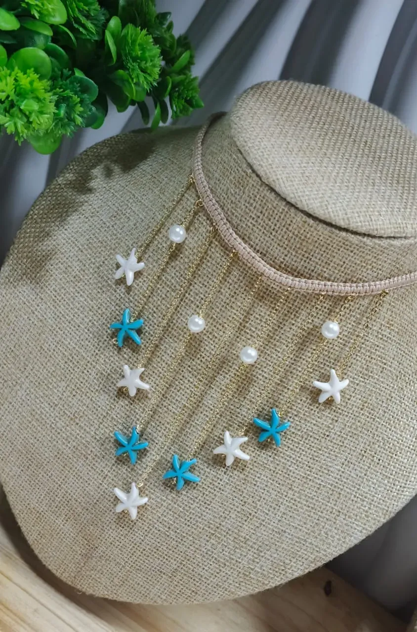 Collar Con Dijes Marinos.