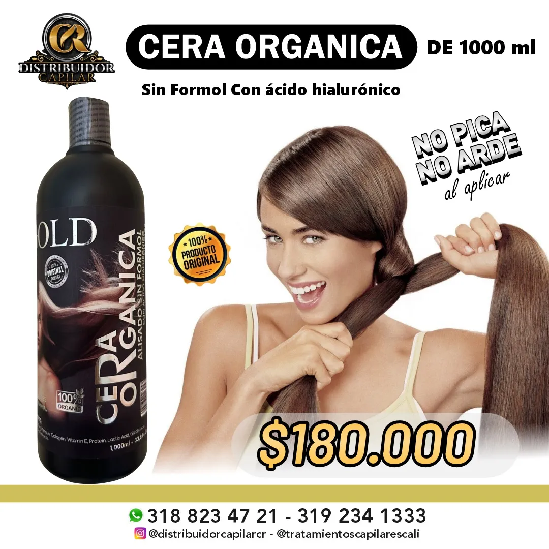 Cera Fría Capilar Orgánica Litro