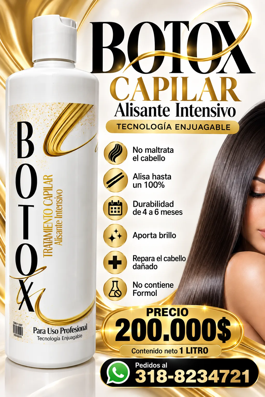 Botox Capilar Alisante Intensivo Organico
