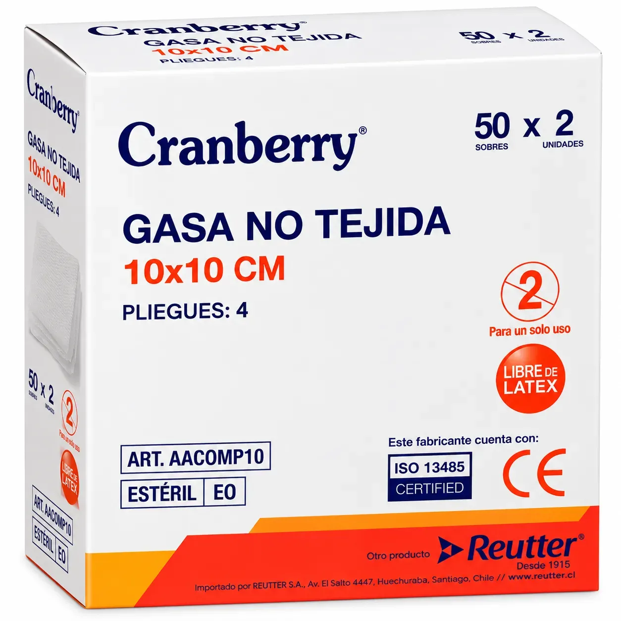 Gasa no tejida 10x10 cm
