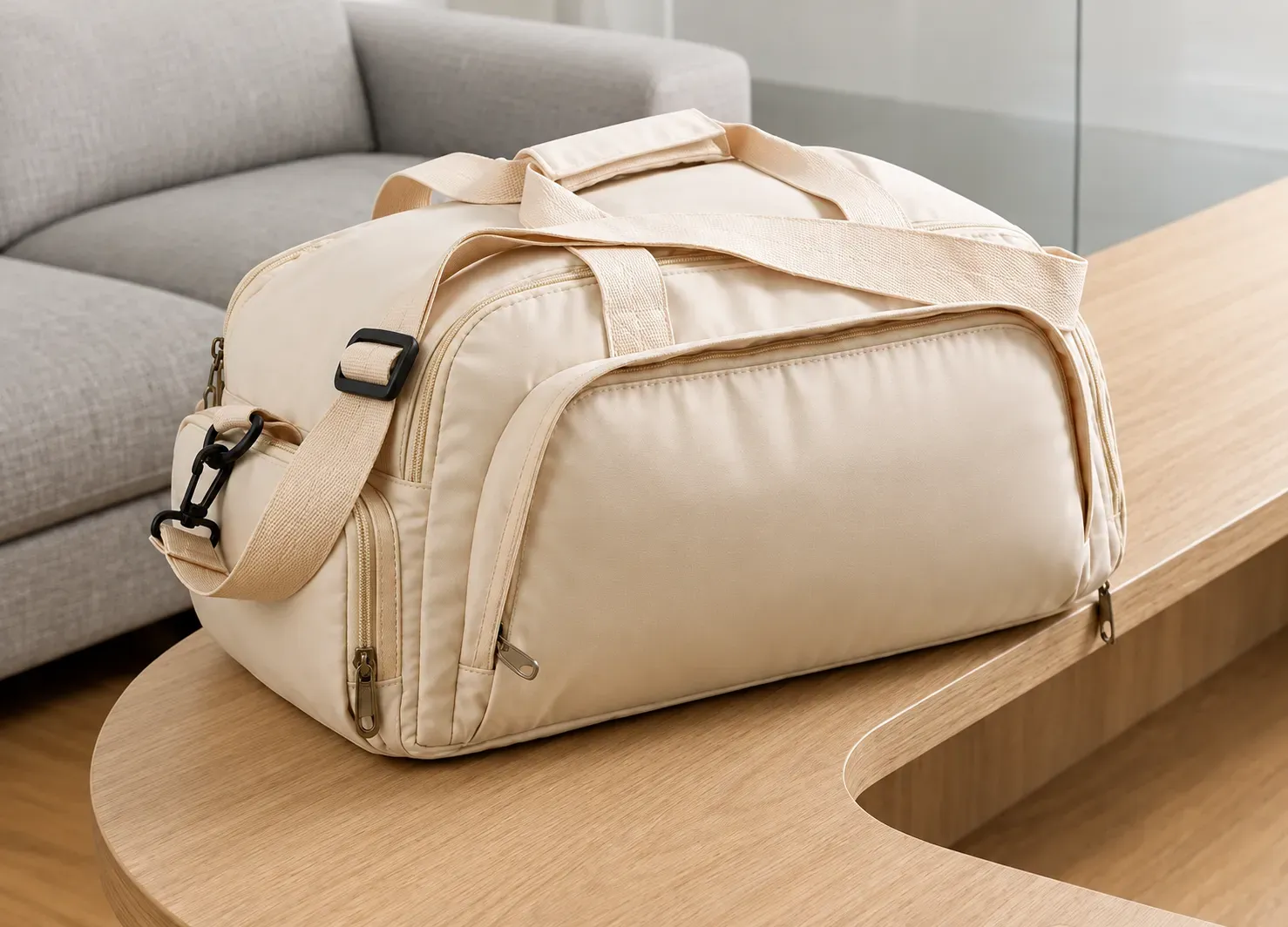Morral deportivo Beige
